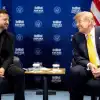 Владимир Олейник: Дай бог, чтобы Трамп узнал, что о нём за глаза говорит Зеленский (На фото: президент Дональд Трамп во время встречи с президентом Украины Владимиром Зеленским на поля…) На фото: президент Д…