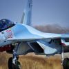 Почему F-22 испугался российского Су-35С (На фото: истребитель Су-35С (Фото: Юрий Смитюк/ТАСС)) На фото: истребитель…