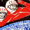 'Космические' сверхдержавы: Россия намерена вернуть космос в 2019 году (Советский плакат) Советский плакат