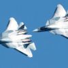 Война самолетов: Су-57 против F-35 (На фото: российские истребители пятого поколения Су-57 (Фото: Сергей Бобылев/ТАСС)) На фото: российские …