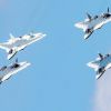 Китай купит Су-57, потому что НАТО назвали его Felon — 'лютый злодей' (На фото: истребители Су-57 (Фото: Марина Лысцева/ТАСС)) На фото: истребители…