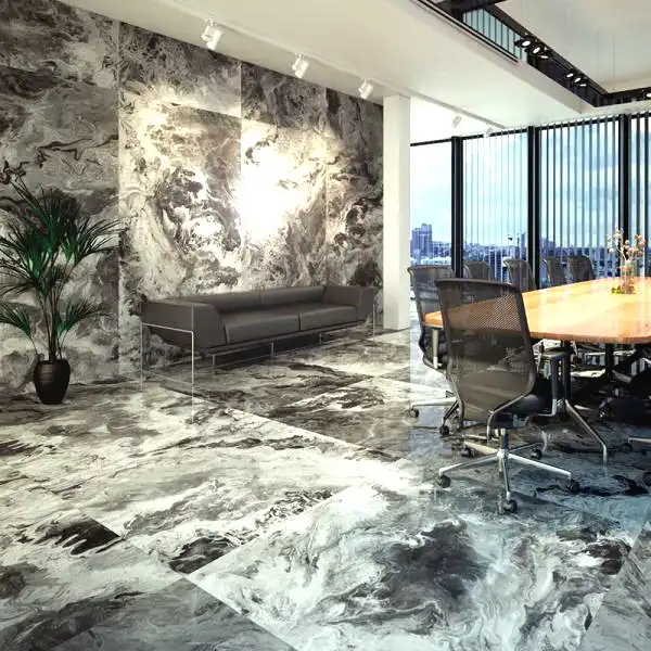 Керамогранит серых переливов — строгость и изящество престижного интерьера Керамогранит серых п…