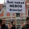 'Балтийская пустыня': Сегодня Латвию заново оккупировало русское 'быдло' (На плакате написано seit nekad nebus krievija – Здесь никогда не будет России) На плакате написано …