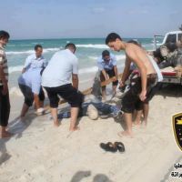 Sabratha, фото одного из 9 тел повстанцев, разрушивших суфийский мавзолей Sabratha, фото одног…